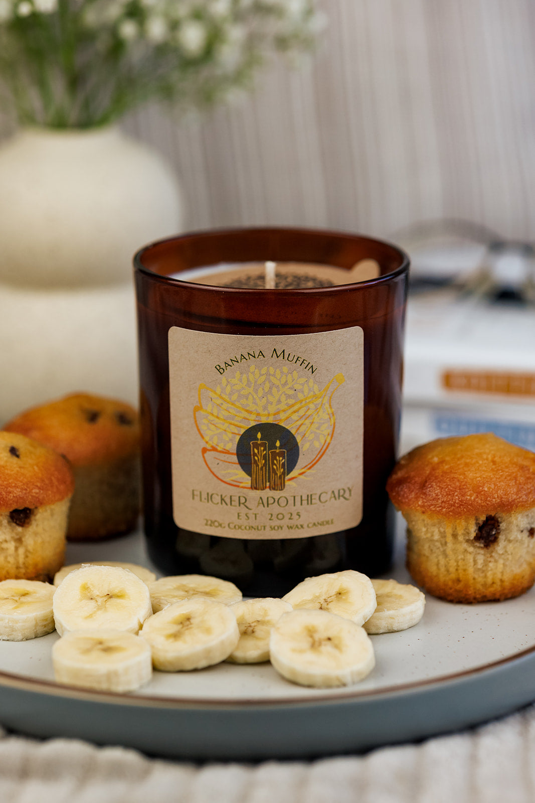 Banana Muffin 220g Coconut Soy Wax Candle