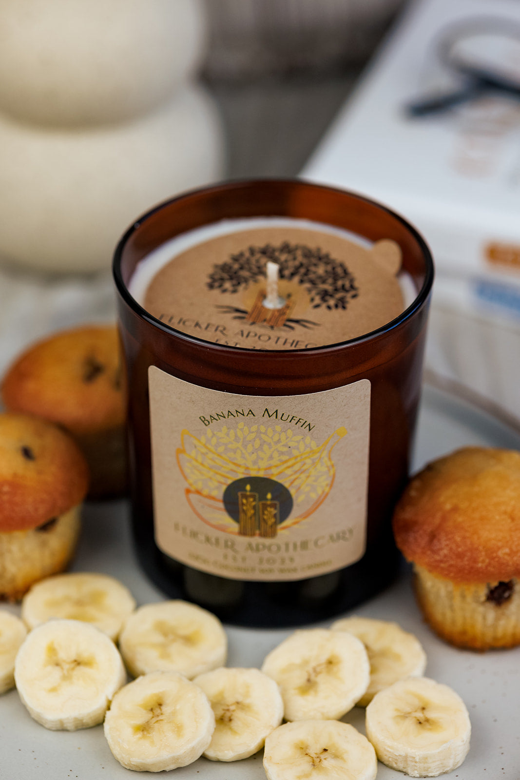 Banana Muffin 220g Coconut Soy Wax Candle