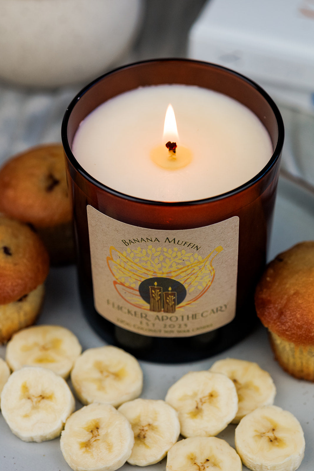 Banana Muffin 220g Coconut Soy Wax Candle