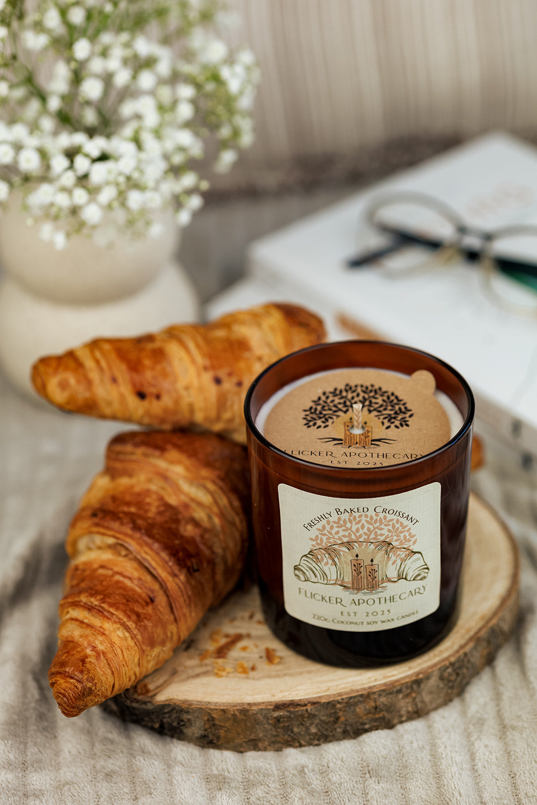 Freshly Baked Croissant 220g Coconut Soy Wax Candle
