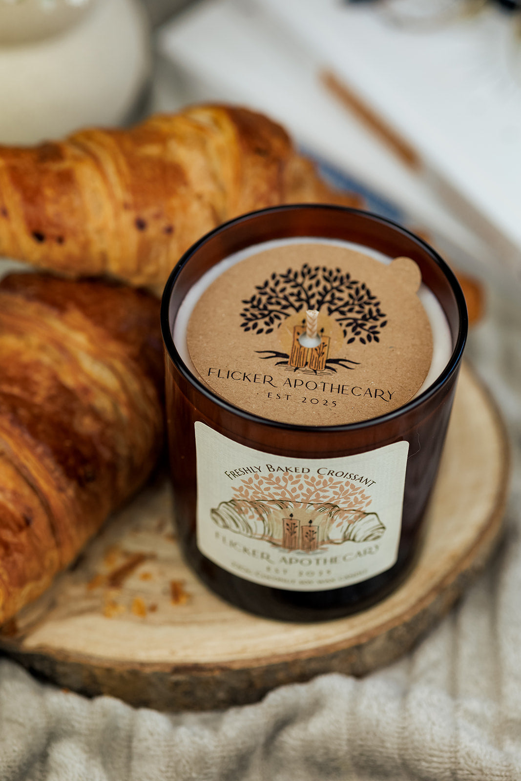 Freshly Baked Croissant 220g Coconut Soy Wax Candle