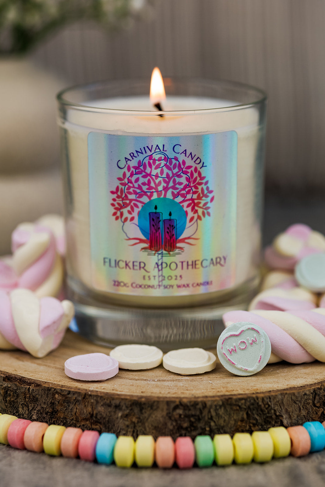 Carnival Candy 220g Coconut Soy Wax Candle