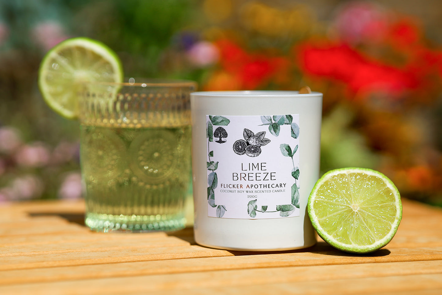 š Lime Breeze Candle ā 220g Coconut Soy Wax | Limited Edition | Flicker Apothecary