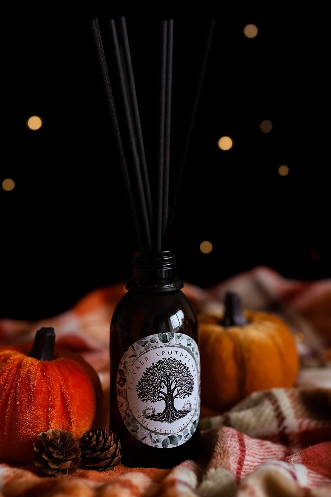 Pumpkin Patch Reed Diffuser – 130ml Vegan, Alcohol-Free | Long-Lasting Home Fragrance | Handmade in the UK
