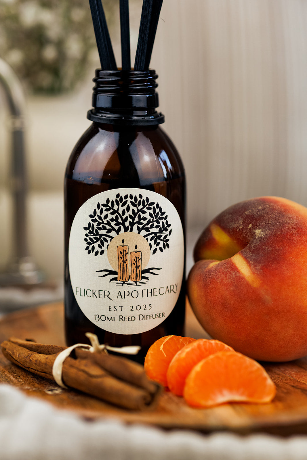 Sweet Nectar Reed Diffuser – 130ml Vegan, Alcohol-Free | Long-Lasting Home Fragrance | Handmade in the UK