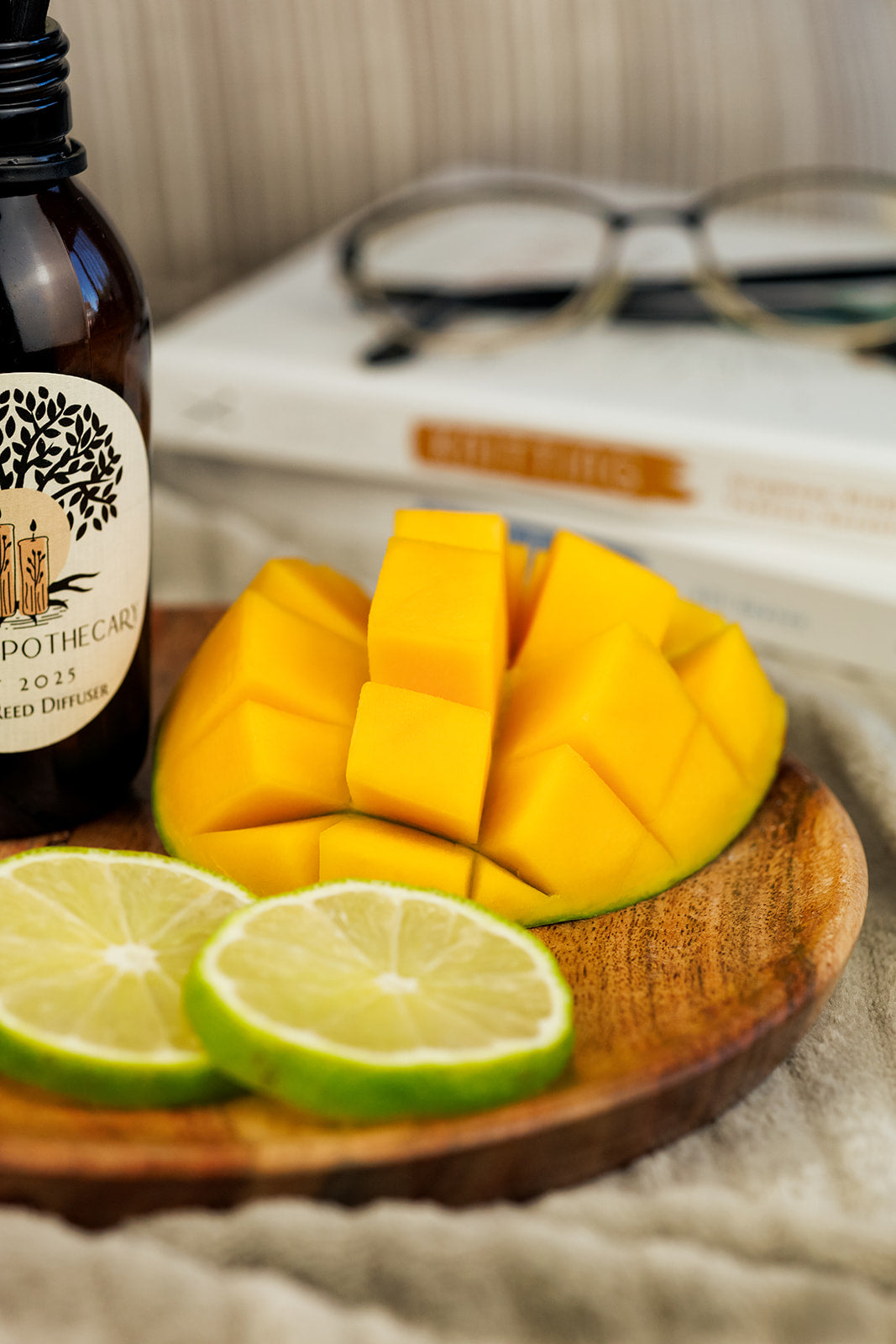 Sweet & Zesty Reed Diffuser – 130ml Vegan, Alcohol-Free | Long-Lasting Home Fragrance | Handmade in the UK