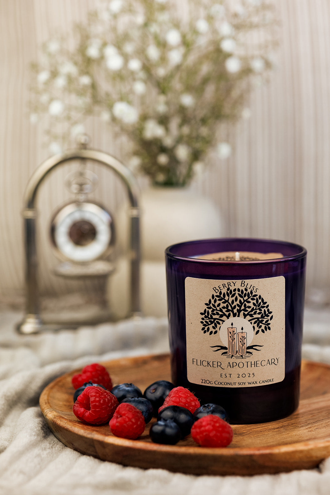 Berry Bliss 220g Coconut Soy Wax Candle