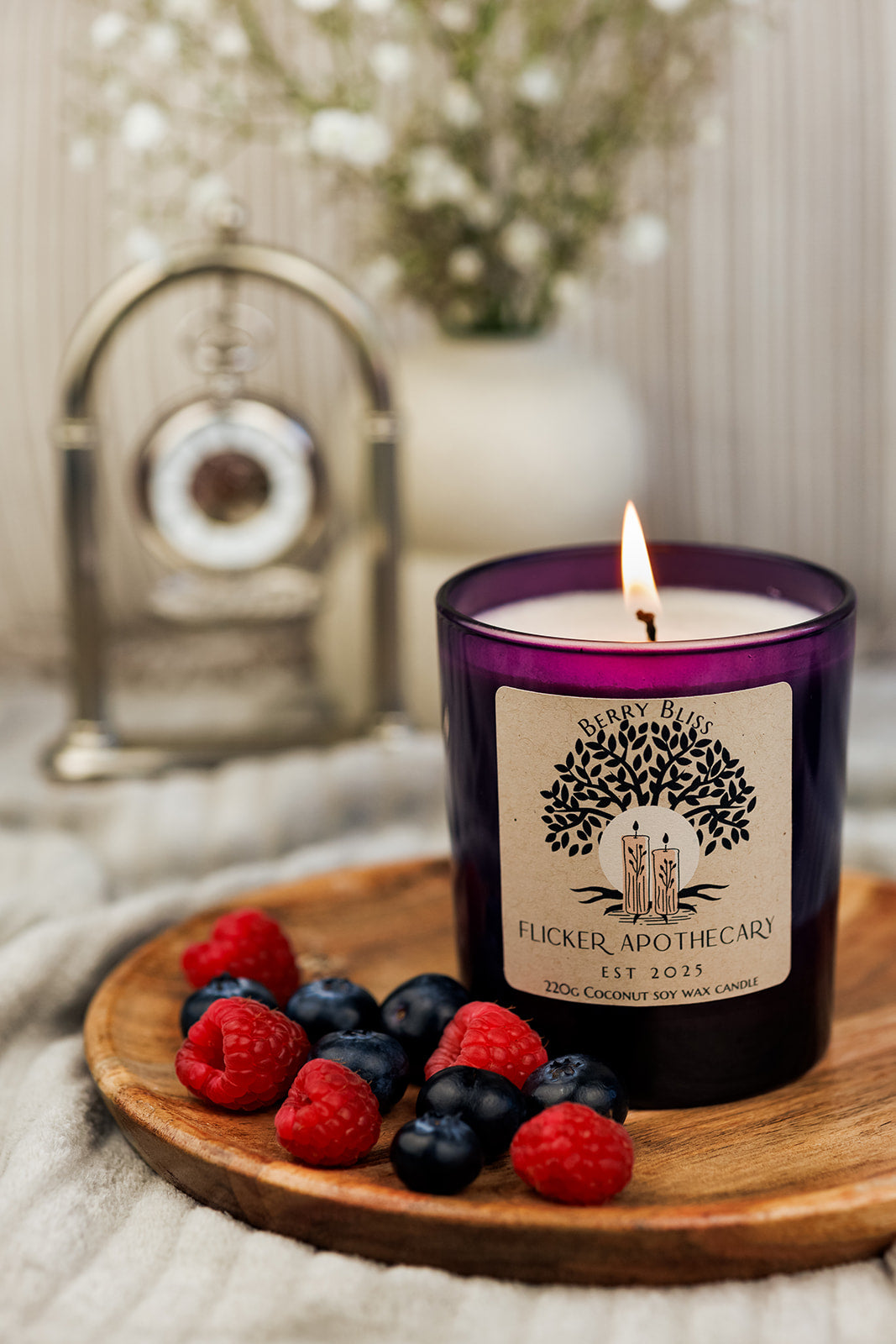 Berry Bliss 220g Coconut Soy Wax Candle