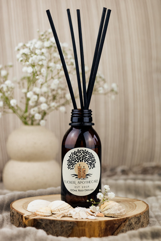 Oceans Wave Reed Diffuser – 130ml Vegan, Alcohol-Free | Long-Lasting Home Fragrance | Handmade in the UK