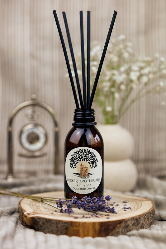 Lavender Whisper Reed Diffuser – 130ml Vegan, Alcohol-Free | Long-Lasting Home Fragrance | Handmade in the UK