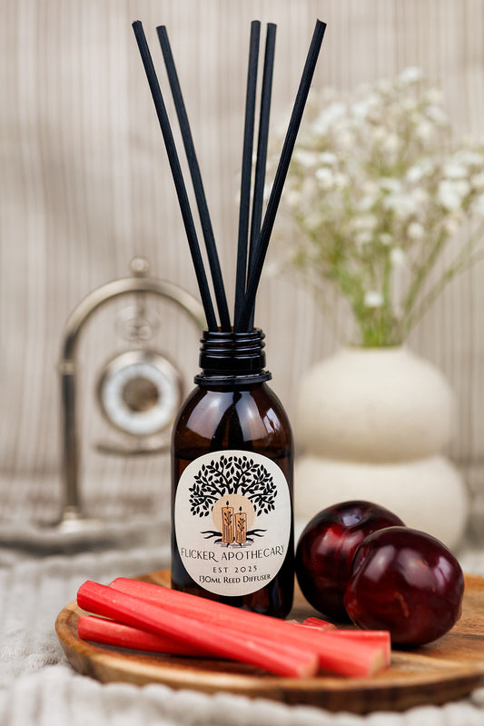 Tart Temptation Reed Diffuser – 130ml Vegan, Alcohol-Free | Long-Lasting Home Fragrance | Handmade in the UK