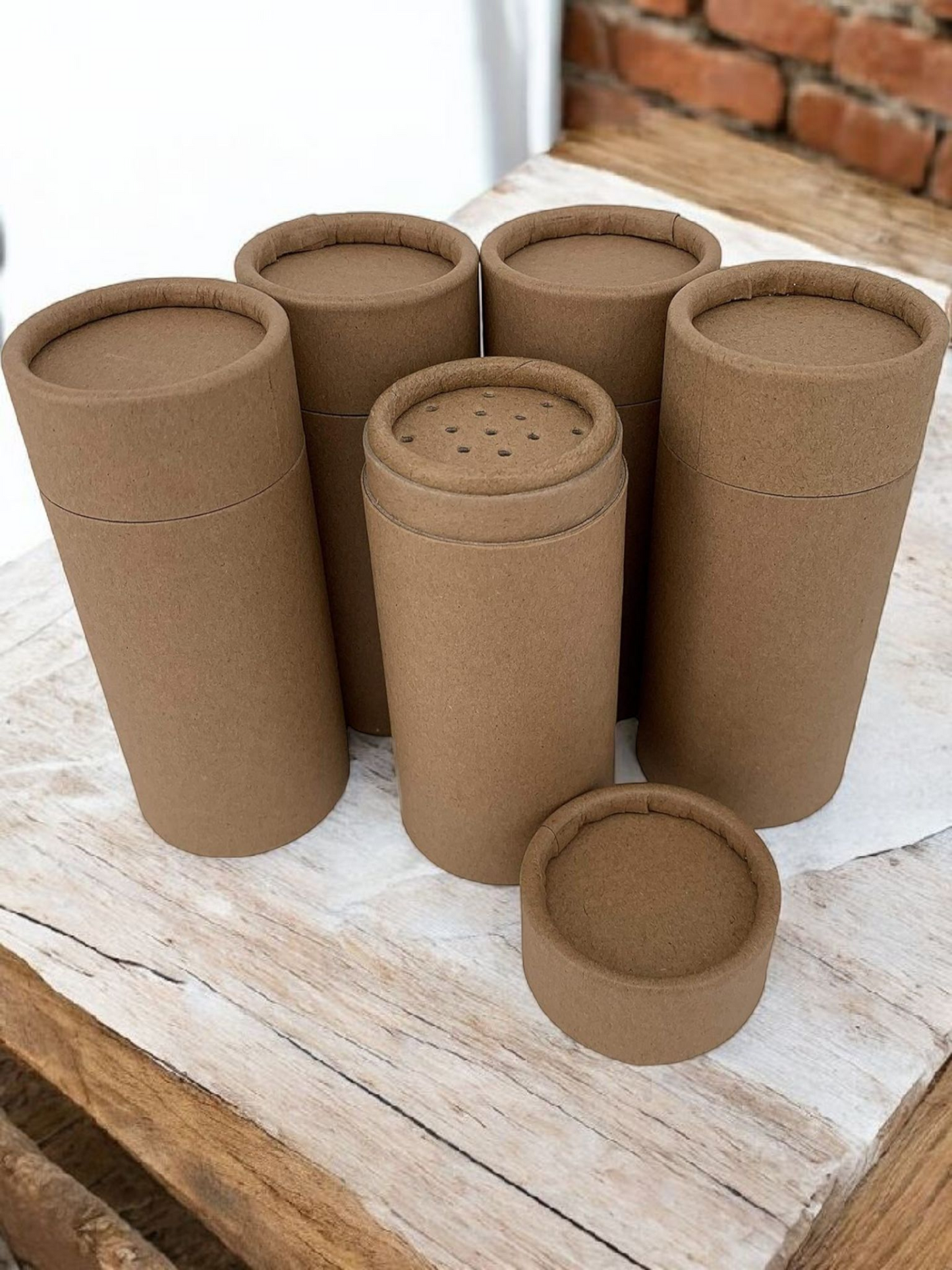 100ml Kraft Powder Tube - Plastic free